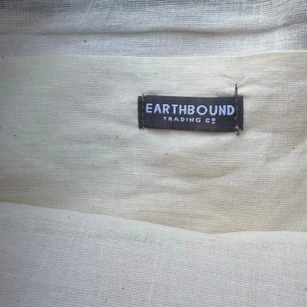 Earthbound Trading Co Purse Afghanistan Inspired Boho Leather Cotton Convertible - Picture 9 of 12